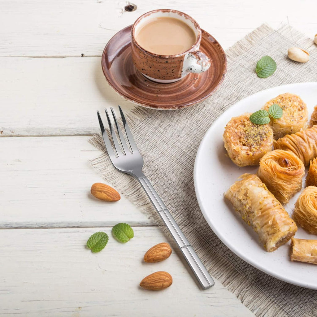 Elegant 40-Piece Stainless Steel Cutlery Set - Complete Flatware Service for 8