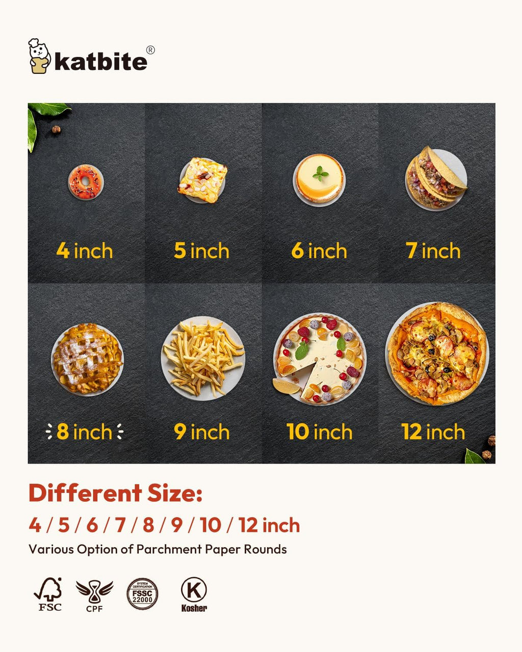 8 Inch Parchment Paper Rounds - 400 Pieces for Baking, Freezing, and Wrapping - Perfect for Cakes, Burgers, and Tortillas (2 Packs of 200)