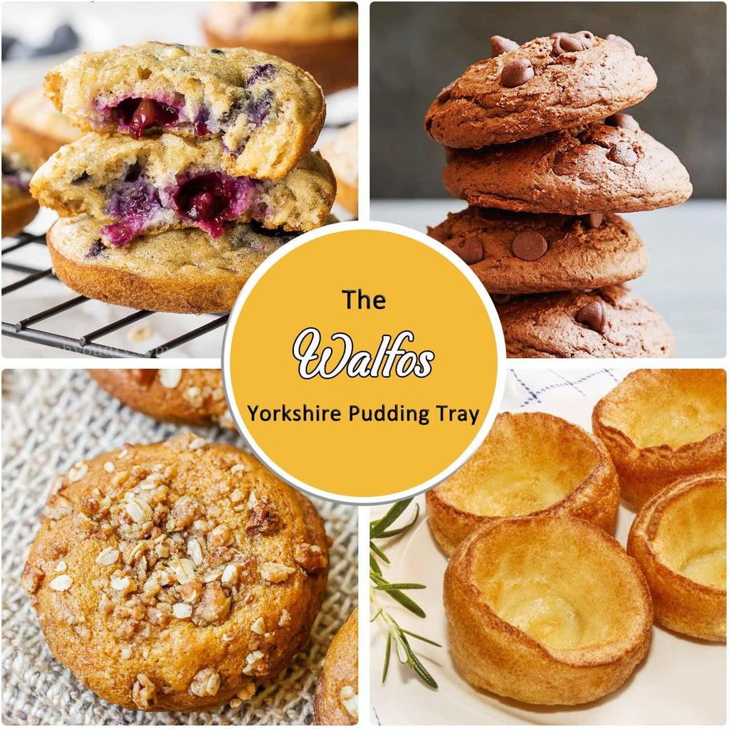 Silicone Muffin Top Pans for Baking 4Inch Jumbo Size, Perfect Results Premium Non-Stick Bakeware Egg Baking Pan, Great for Eggs, Hamburger Bun, Muffin Top and More, Food Grade & BPA Free, 1Pc