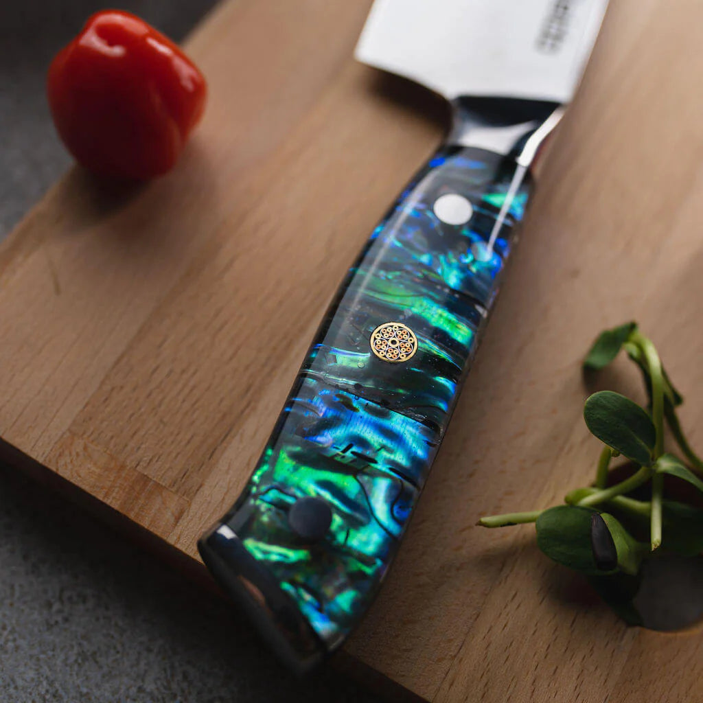 Awabi Damascus Chef Knife Set