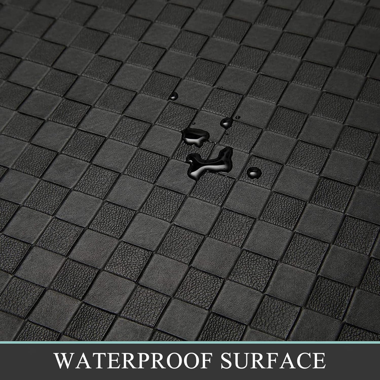 anti Fatigue Kitchen Mat Set of 2 Non Slip Kitchen Rug Runner Cushioned Kitchen Floor Mats 17"X47"+17"X30" Comfort Standing Mat Waterproof Kitchen Carpet