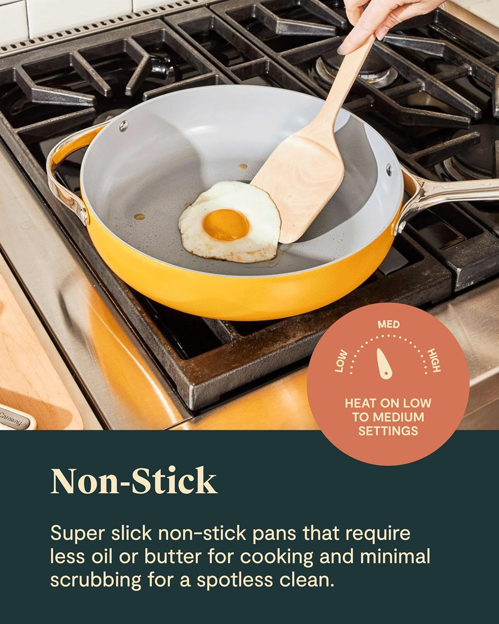 Nonstick Ceramic Cookware Set (12 Piece) Pots, Pans, Lids and Kitchen Storage - Non Toxic - Oven Safe & Compatible with All Stovetops - Cream