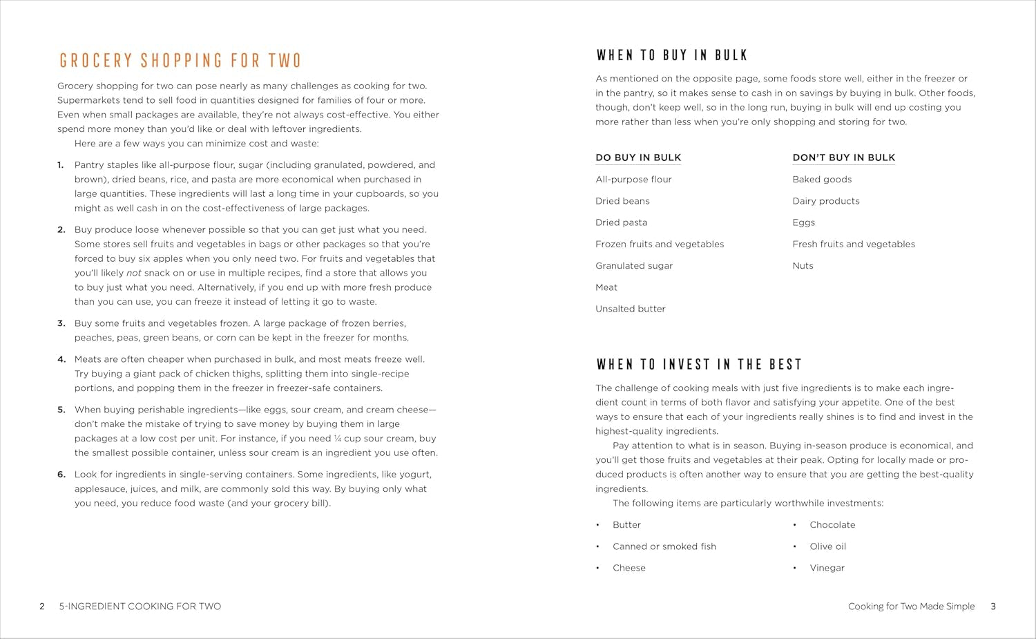 5-Ingredient Cooking for Two: 100+ Recipes Portioned for Pairs