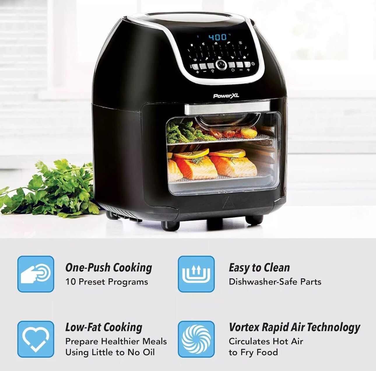 Powerxl Vortex Air Fryer Pro - Black, 10QT