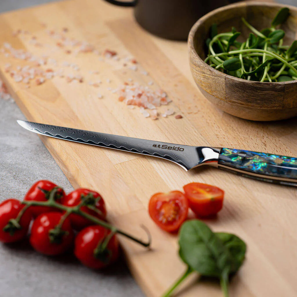 Awabi Damascus Chef Knife Set