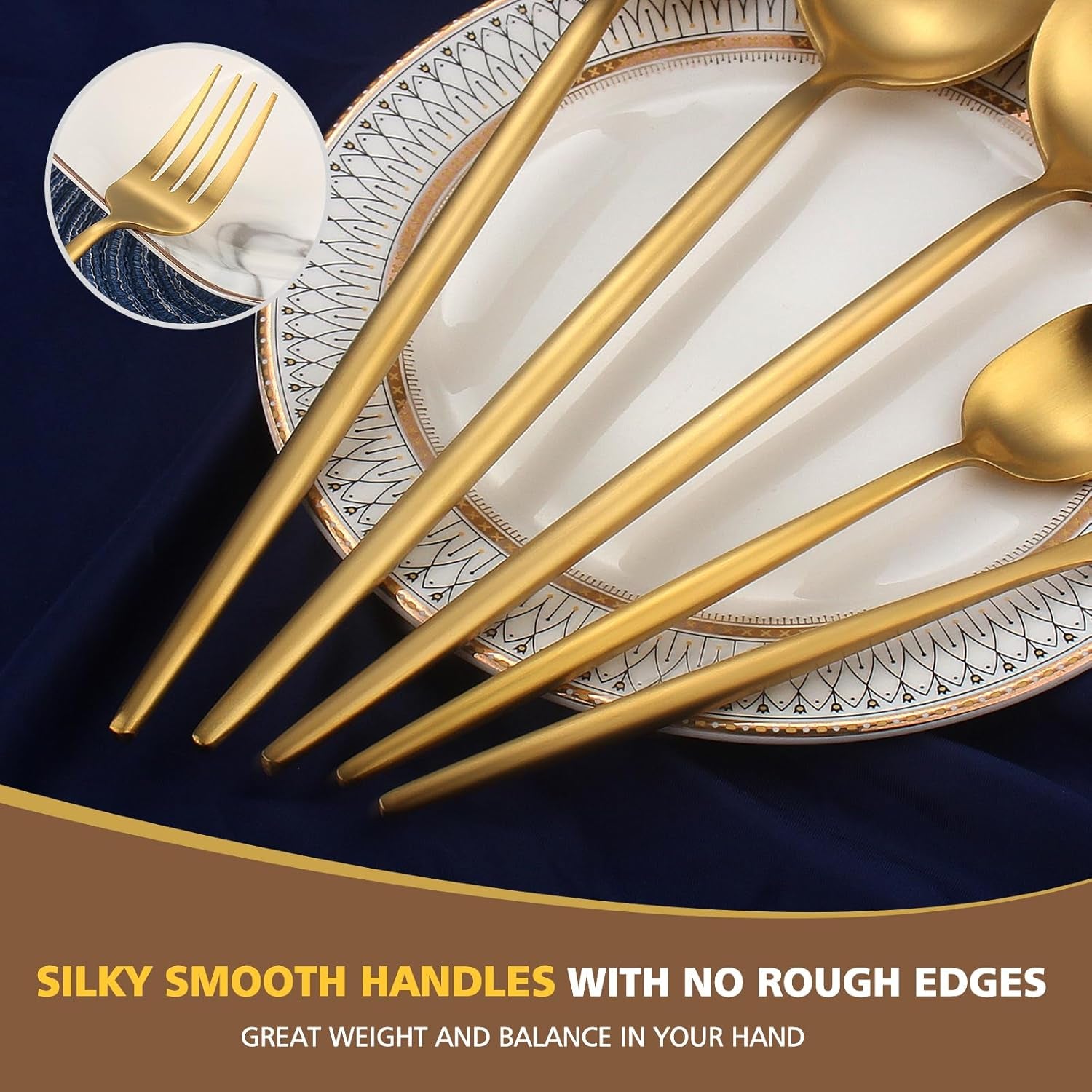 Elevate Your Cooking Experience with Our Luxe 5-Piece Matte Gold Stainless Steel Kitchen Utensil Set