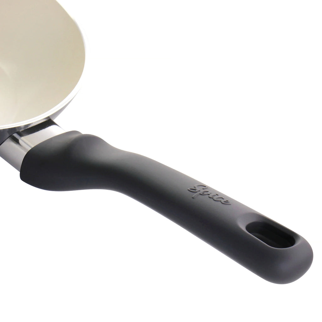 Savory Saffron 2 Piece Ceramic Nonstick Aluminum Frying Pan Set in Grey