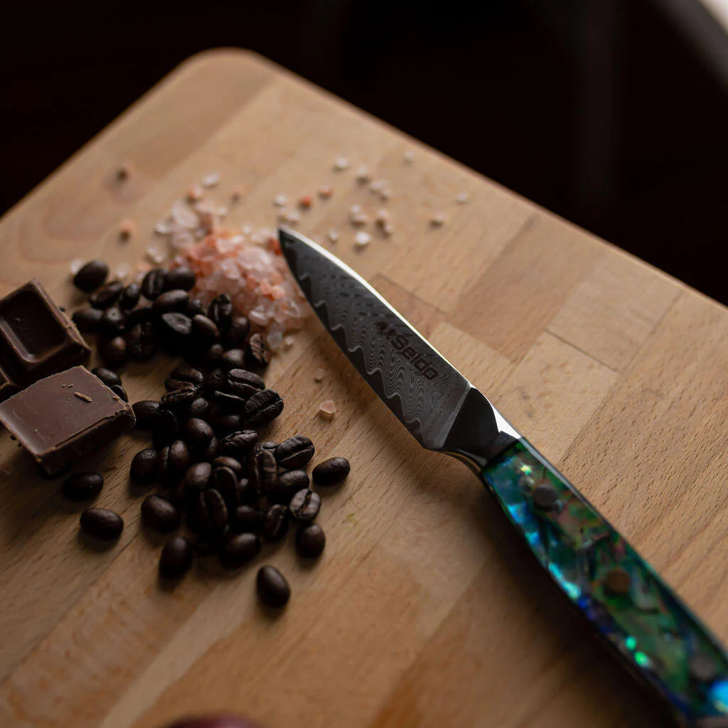 Awabi Damascus Chef Knife Set