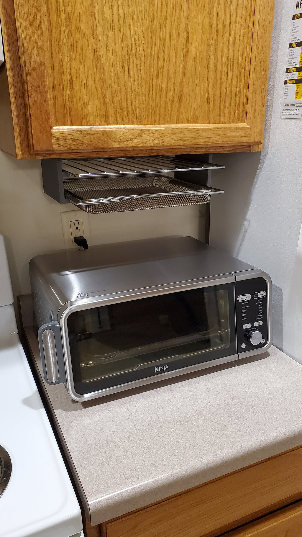 Ninja Foodi Air Fryer Oven Grate Holder under Cabinet Mount | 3D Print