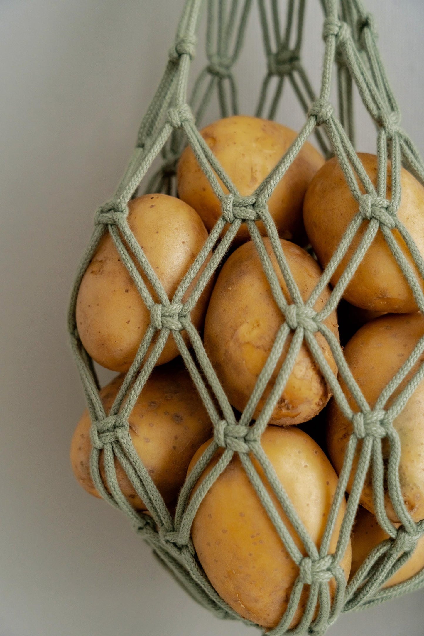 Macrame Fruit Hanger for Kitchen Storage and Decor I17