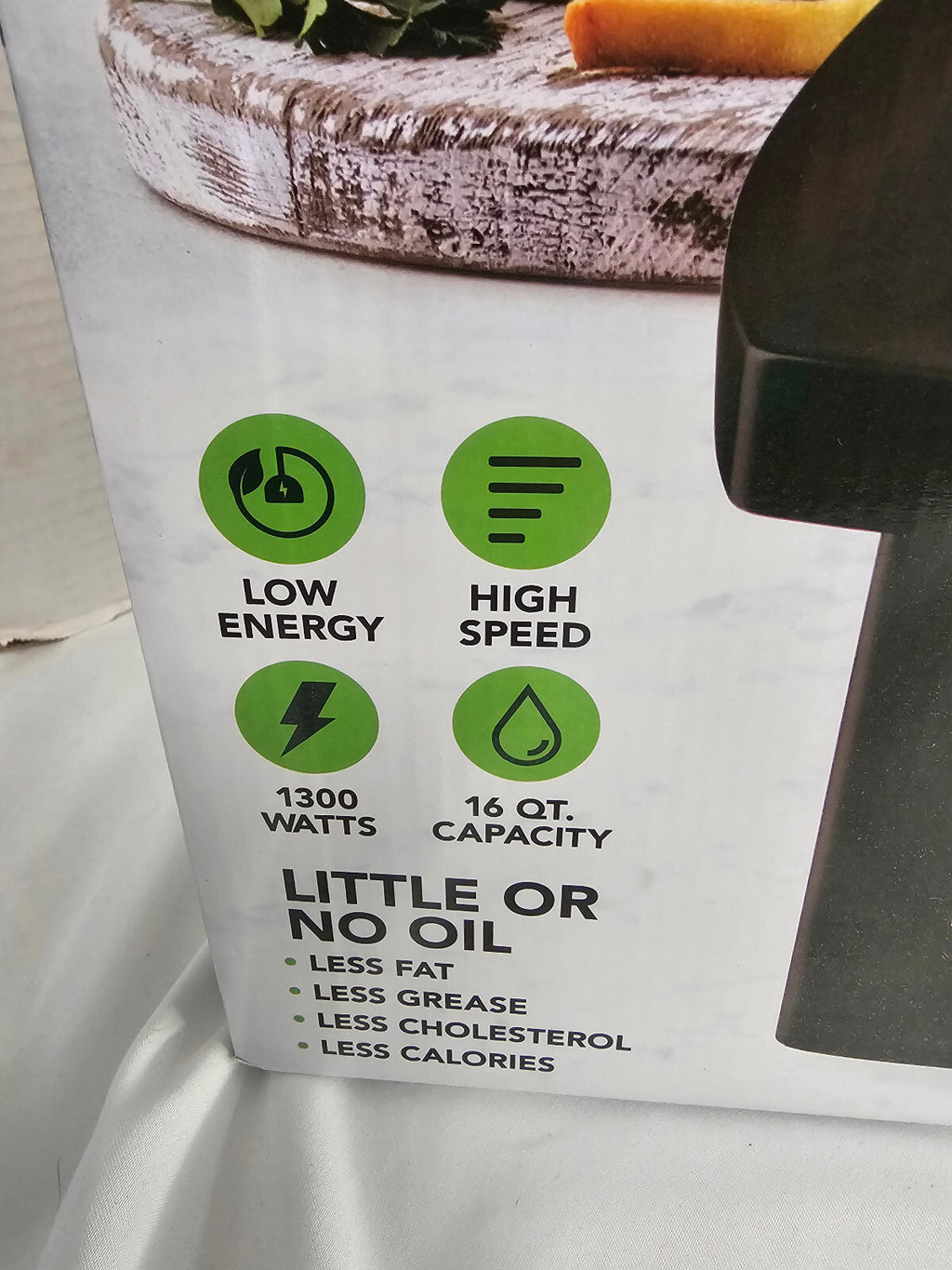 Experience Healthy Cooking with the Big Boss 16 Qt. Air Fryer and Countertop Oven in Sleek Black - Brand New!